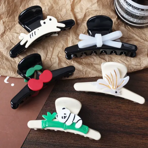 Acetate Cartoon Claw Clip - Image 2