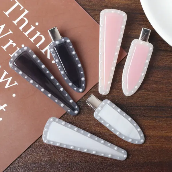 Rhinestone Acetate Hair Clip - Image 2