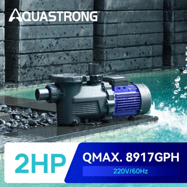 In/Above Ground Pool Pump, High Flow (with Timer, 2HP, 8917 GPH, 220V) - Image 19