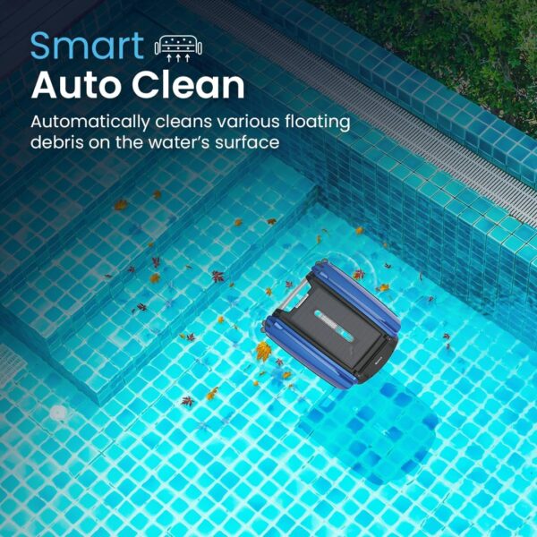 Betta SE Solar Powered Automatic Robotic Pool Surface Skimmer Cleaner with 30-Hour Continuous Cleaning Battery Power and Re-Engineered Twin Salt Chlorine Tolerant Motors (Blue) - Image 14