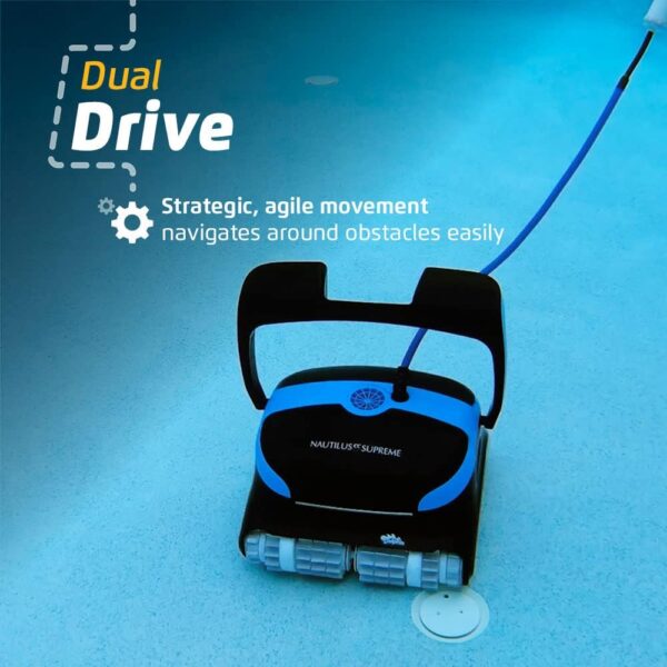 Dolphin Nautilus CC Plus Wi-Fi Automatic Robotic Pool Vacuum Cleaner, Always Cleaning, Never Charging, with Wall Climbing Scrubber Brush, Ideal for In-Ground Pools up to 50 FT in Length - Image 21