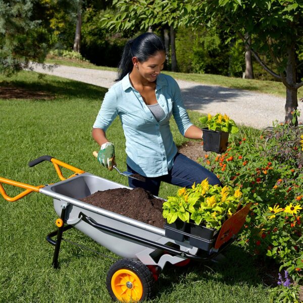 Worx WG050 8-in-1 Aerocart Garden Cart/Wheelbarrow Heavy Duty/Dolly - Image 12