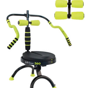 Doer 360 Fitness System with 6 Pack Back Roller Provides an Abdominal and Total Body Workout with Aerobics to Burn Calories and Work Muscles Simultaneously.