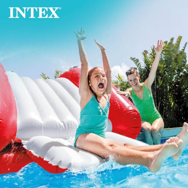 Intex Kool Splash Inflatable Water Slide Swimming Pool Play Center with Built in Sprayers for Kids and Adults, Ages 6 and Up, Blue - Image 3