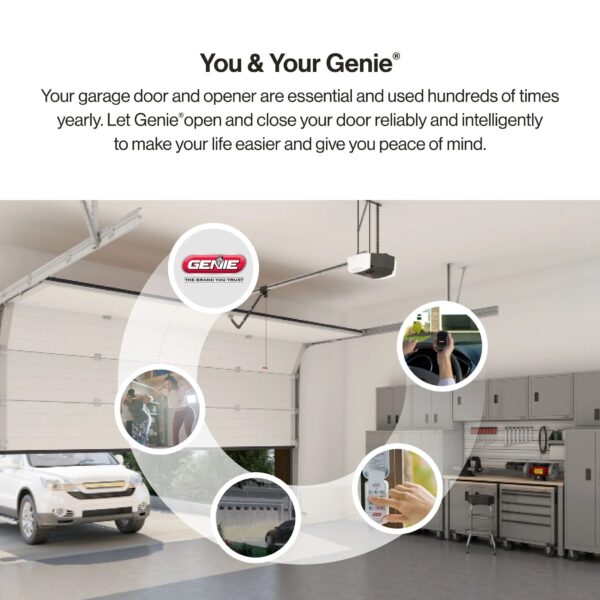 Genie Chain Drive 750 3/4 HPc Garage Door Opener w/Battery Backup - Heavy Duty - - Image 3