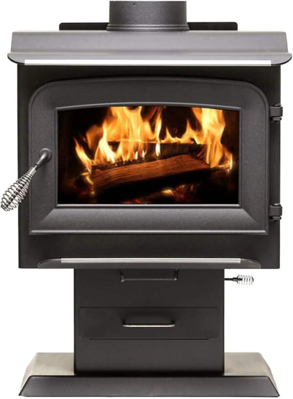 Hearth AW1120E-P 1200 Sq. Ft. Pedestal Wood Stove - Image 3