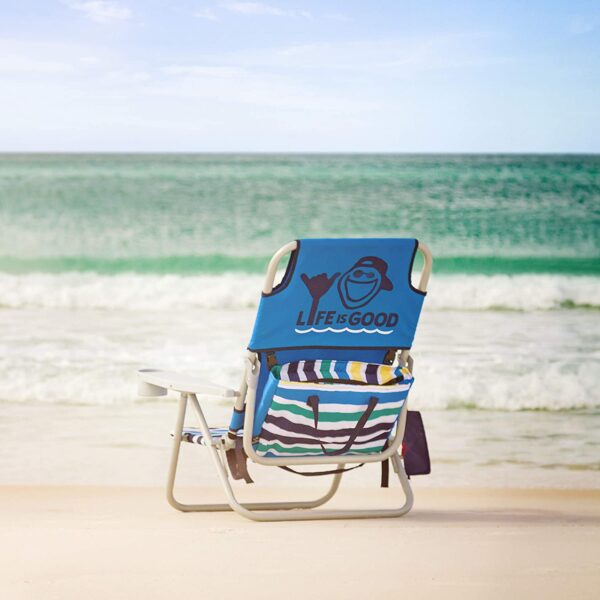 Blue Beach Chair, Short - Image 2