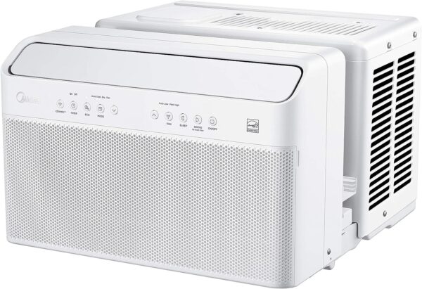 Inverter Window Air Conditioner 12,000BTU with Open Window Flexibility, Robust Installation,Extreme Quiet, 35% Energy Saving, Smart Control, Alexa, Remote, Bracket Included (Renewed)