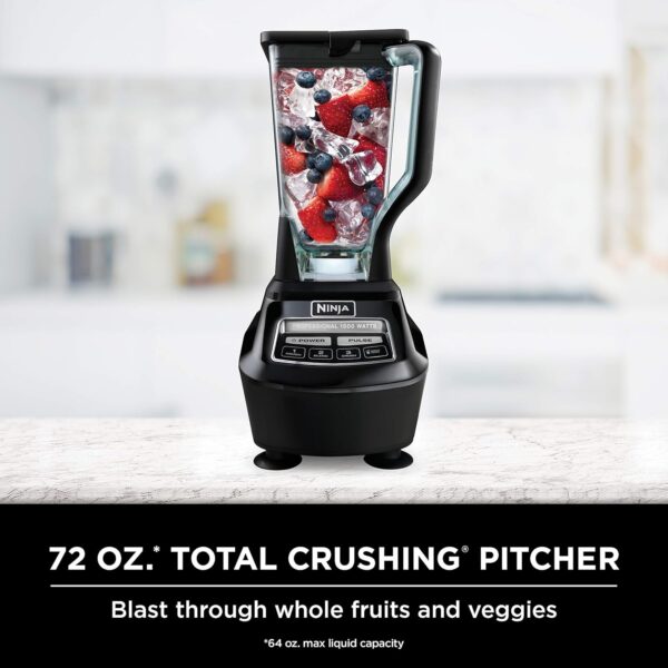 BL770 Mega Kitchen System, 1500W Blender & Processor, 72oz Pitcher, 64oz Bowl, 16oz To-Go Cups, Black - Image 2