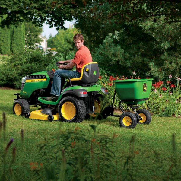 175 lb Tow-Behind Broadcast Spreader, Rustproof Poly Hopper, Universal Fit - Image 4