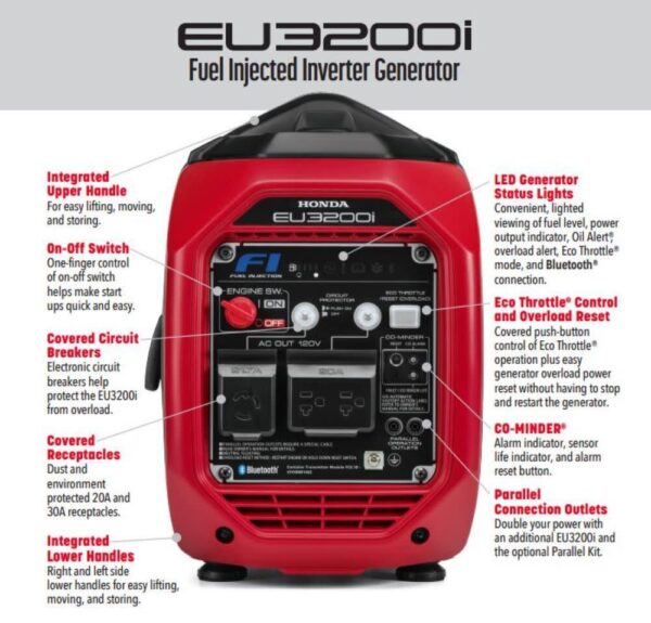 Inverter Generator 3200W, Super Quiet, Lightweight, with CO-MINDER - Image 4
