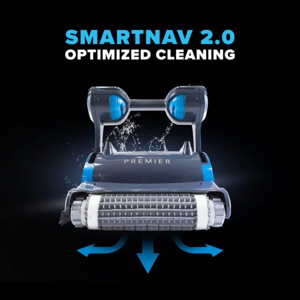 Dolphin Premier Robotic Pool Cleaner (2025 Model) with Multimedia, Oversized Leaf Bag, Standard & Ultrafine Filters, Weekly Timer, Waterline Cleaning & More �� for In-ground Swimming Pools up to 50ft - Image 8