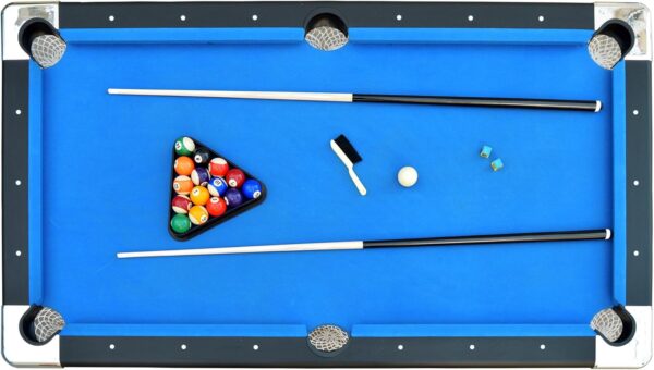 Hathaway Fairmont 6 Ft Portable Pool Table, Adults Folding Billiards Tables for Game Room with Easy Foldable Storage, Includes Full Set of Billiard Balls, Cues, Chalk & Brush - Image 46