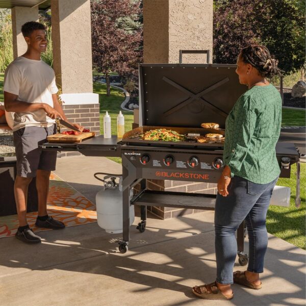 Blackstone 2310 Iron-Forged 36" Omnivore Griddle – Premium Powder-Coated Steel with Reinforced Hood, Black Finish - Image 7