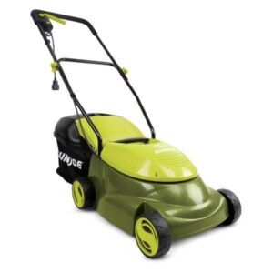 14 Inch 12 Amp Home Electric Corded Push Behind Lawn Mower, Green