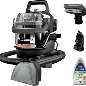 Green HydroSteam Multi-Purpose Portable Carpet and Upholstery Cleaner, Car and Auto Detailer, 3618, Black and Copper Harbor