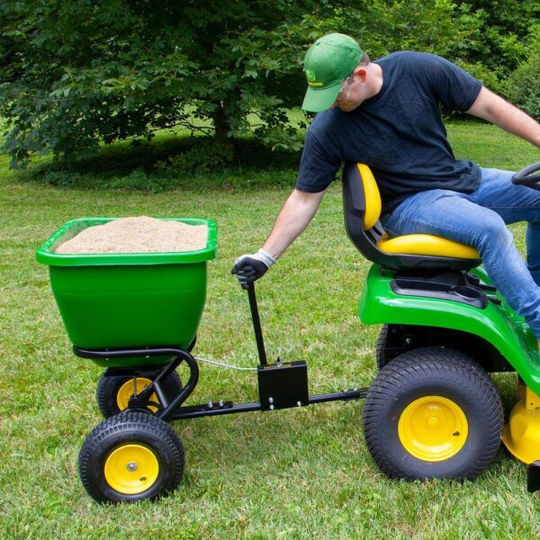 175 lb Tow-Behind Broadcast Spreader, Rustproof Poly Hopper, Universal Fit - Image 8