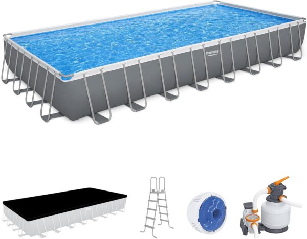 Bestway Oval Above Ground Pool Set (10' x 6'7" x 33")| Includes Filter Pump & ChemConnect Dispenser - Image 8