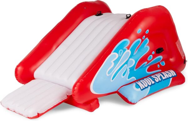 Intex Kool Splash Inflatable Water Slide Swimming Pool Play Center with Built in Sprayers for Kids and Adults, Ages 6 and Up, Blue