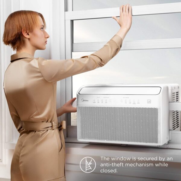 U-Shaped Inverter Window Air Conditioner 12,000BTU with Open Window Flexibility, Robust Installation,Extreme Quiet, 35% Energy Saving, Smart Control, Alexa, Remote, Bracket Included (Renewed) - Image 6