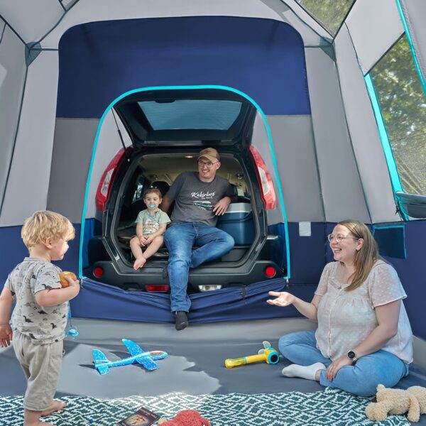 5-9 Person SUV Tent with Screen Porch and Awning for Family Camping, Weather Resistant and Portable Van or Car Tent, Includes Rainfly and Storage Bag, 13' W X 10' L X 7.1' H - Image 3