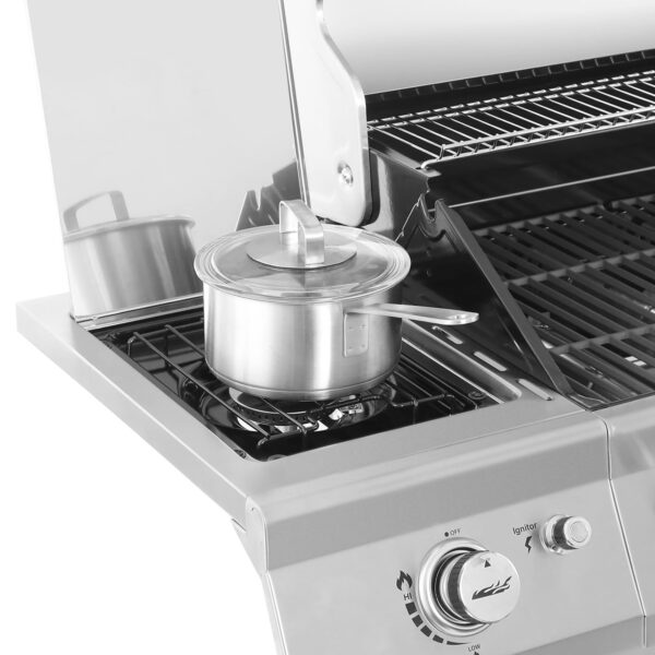 Gourmet GA6402S Stainless Steel Gas Grill, Premier 6-Burner Propane Grill with Sear Burner and Side Burner, 74,000 BTU, Cabinet Style, Outdoor BBQ Party Grill, Silver - Image 11
