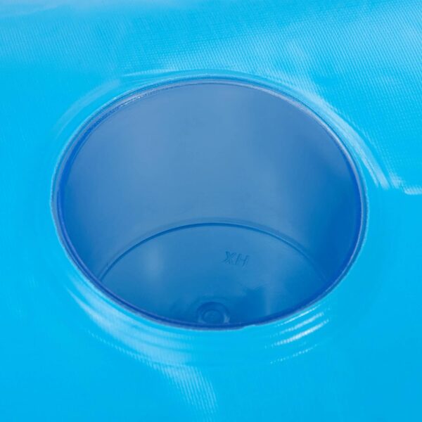 56299EP 145 x 125 x 20 Inch Splash N Chill Inflatable Lake and Pool Relaxation Island Lounger Seat for up to 7 Adults, Blue and White - Image 4