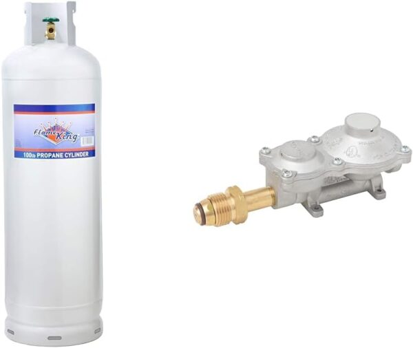 Steel Propane Tank Cylinder with POL Valve and Collar, Great for Mixed Heating Systems, Home fireplaces, Dryers and Grills-Flame King - Image 14