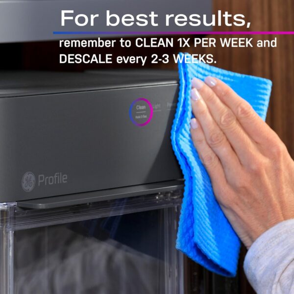 GE Profile Opal 2.0 with 0.75 Gallon Tank, Chewable Crunchable Countertop Nugget Ice Maker, Scoop included, 38 lbs in 24 hours, Pellet Ice Machine with WiFi & Smart Connected, Stainless Steel - Image 12