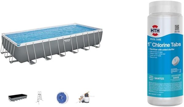 Bestway Oval Above Ground Pool Set (10' x 6'7" x 33")| Includes Filter Pump & ChemConnect Dispenser - Image 35