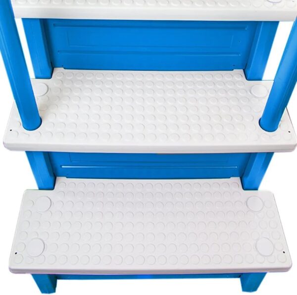Select Anti-Slip in-Pool Steps | Gray | for Above Ground Swimming Pools | Can Mount to Decks 48′′ to 54′′ H | Safety Stairs Capacity Up to 300 lbs - Image 22