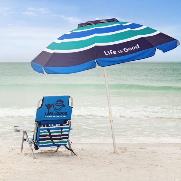 Blue Beach Chair, Short - Image 6