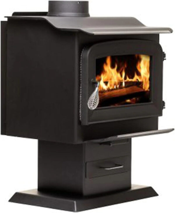 Hearth AW1120E-P 1200 Sq. Ft. Pedestal Wood Stove - Image 2
