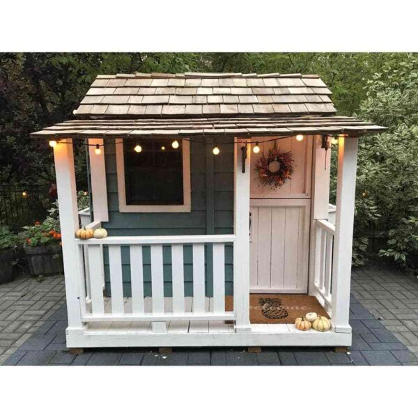 Outdoor Living Today Little Squirt 6×6 ft. Cedar Playhouse with Windows and Dutch Door - Image 7