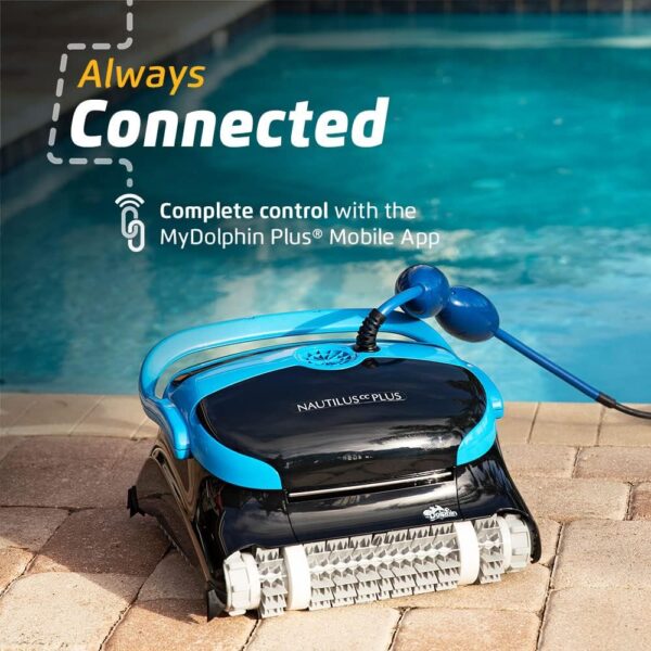 Dolphin Nautilus CC Plus Wi-Fi Automatic Robotic Pool Vacuum Cleaner, Always Cleaning, Never Charging, with Wall Climbing Scrubber Brush, Ideal for In-Ground Pools up to 50 FT in Length - Image 40