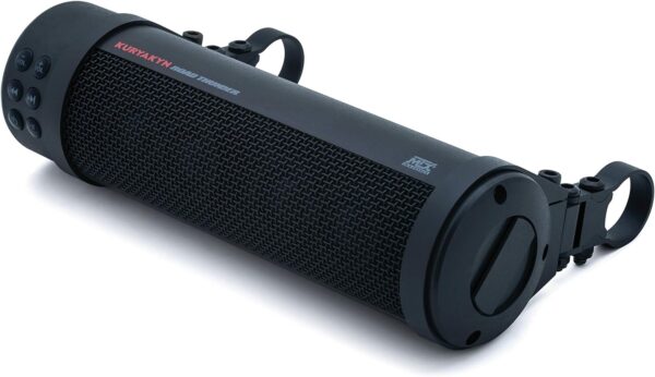 Road Thunder 300W Waterproof Bluetooth Motorcycle Sound Bar, Handlebar Mount, Satin Black
