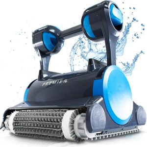 Dolphin Premier Robotic Pool Cleaner (2025 Model) with Multimedia, Oversized Leaf Bag, Standard & Ultrafine Filters, Weekly Timer, Waterline Cleaning & More �� for In-ground Swimming Pools up to 50ft