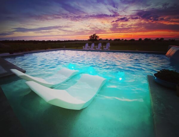 Classic White - in-Pool Chaise Lounger – Designed for Water Depths Up to 9” – Aqua Outdoors – Set of 2 – Compatible with All Pool Types - Poolside & Sun Deck Tanning - Image 17