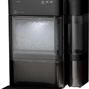 GE Profile Opal 2.0 with 0.75 Gallon Tank, Chewable Crunchable Countertop Nugget Ice Maker, Scoop included, 38 lbs in 24 hours, Pellet Ice Machine with WiFi & Smart Connected, Stainless Steel