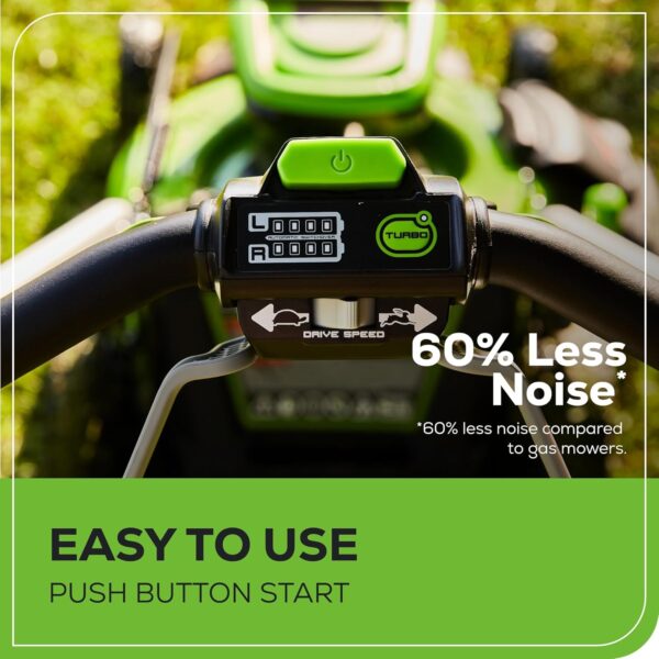 60V 21” Cordless (Self-Propelled) Lawn Mower , 2 x 4.0Ah Batteries and Dual Port Rapid Charger - Image 8