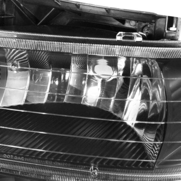 Chevy Suburban/Tahoe 2000-2006 Black Headlights & LED Tail Lights Set, DOT Approved - Image 3
