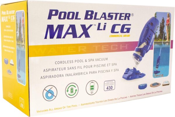 POOL BLASTER Max Cordless Pool Vacuum for Deep Cleaning & Strong Suction, Handheld Rechargeable Swimming Pool Cleaner for Inground and Above Ground Pools, Hoseless Pool Vac by Water Tech - Image 9
