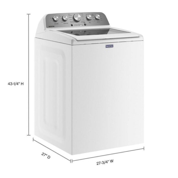4.8 cu. ft. Top Load Washer with Extra Power Boost, White – MVW5430MW - Image 2