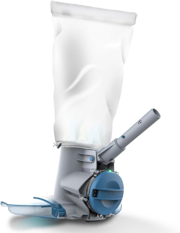 KOKIDO Rechargeable Cordless Pool Leaf Vacuum, 30GPM Strong Suction, 75 min Runtime, XL Heavy Duty Filter Bag, Leaves and Debris Removal, for Above Ground Pool and Inground Pools XV410 - Image 4