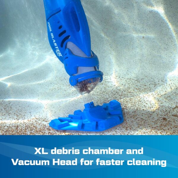 POOL BLASTER Max Cordless Pool Vacuum for Deep Cleaning & Strong Suction, Handheld Rechargeable Swimming Pool Cleaner for Inground and Above Ground Pools, Hoseless Pool Vac by Water Tech - Image 7