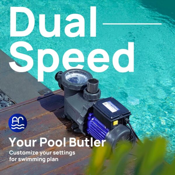 In/Above Ground Pool Pump, High Flow (with Timer, 2HP, 8917 GPH, 220V) - Image 3