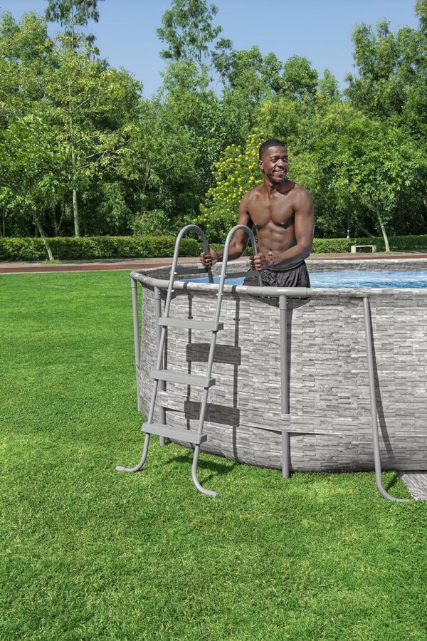 Bestway Oval Above Ground Pool Set (10' x 6'7" x 33")| Includes Filter Pump & ChemConnect Dispenser - Image 19