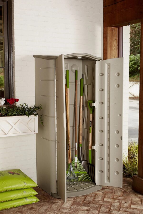 Rubbermaid Vertical Resin Weather Resistant Outdoor Storage Shed - Image 7