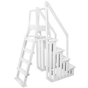 A-Frame Above-Ground Swimming Pool Ladder Large Entry Non
