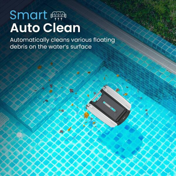 Betta SE Solar Powered Automatic Robotic Pool Surface Skimmer Cleaner with 30-Hour Continuous Cleaning Battery Power and Re-Engineered Twin Salt Chlorine Tolerant Motors (Blue) - Image 6